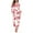 Daisy Red Heart, variant on Winter Pajamas for Women 2pcs Personalized Relaxed Home Life Outfits Loungewear Size S Pink Hearts Crewneck Sleepwear Tracksuit, Valentine's Day