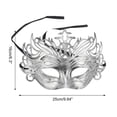 thumbnail image 2 of Unique Bargains 1 Pc Crown Party Mask Silver Tone Plastic, 2 of 5