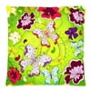 WOPOP seamless pattern with flowers and butterflies Zippered Throw Pillow Cover Cushion Case 18x18 inches Two Sides Printing