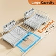 thumbnail image 2 of Dish Drying Rack - Expandable Rack, Large Capacity Dish Drainer for Kitchen Counter, Rust-Proof with Utensil Holder, Gray, 2 of 14
