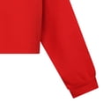 thumbnail image 4 of Girls Long Sleeve Loose Fit Pullover Hooded Sweatshirt Casual Fashion Soft Athletic Tops With Pocket,6-12 Months 12-24 Months 2t 3t 4t 5t 6t 7t 8t 9t Children Red 2-3 Years, 4 of 6