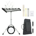 thumbnail image 4 of SKYSHALO 30-Key Glockenspiel Xylophone Set, Complete Percussion Kit with Mallets, Sticks, Sheet Music Holder, 8'' Training Pad, Height-Adjustable Stand & Portable Bag for Learners & Enthusiasts, 4 of 9