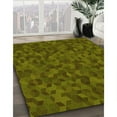thumbnail image 3 of Ahgly Company Machine Washable Indoor Rectangle Transitional Dark Yellow Green Area Rugs, 8' x 12', 3 of 7