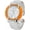 Orange, variant on Collections Women's Bold Silver Cuff Bangle Quartz Analog Watch Three Color Options with Fits for Wrist Sizes 7-8 inches