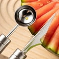thumbnail image 4 of Vxdvou Fruit Digging Tool, Stainless Steel Carving Spoon for Melons & Fruits, Precision Fruit Ball Shaper, Kitchen Essential for Fruit Salads, Creative Kitchen Gadgets for Parties, 4 of 6