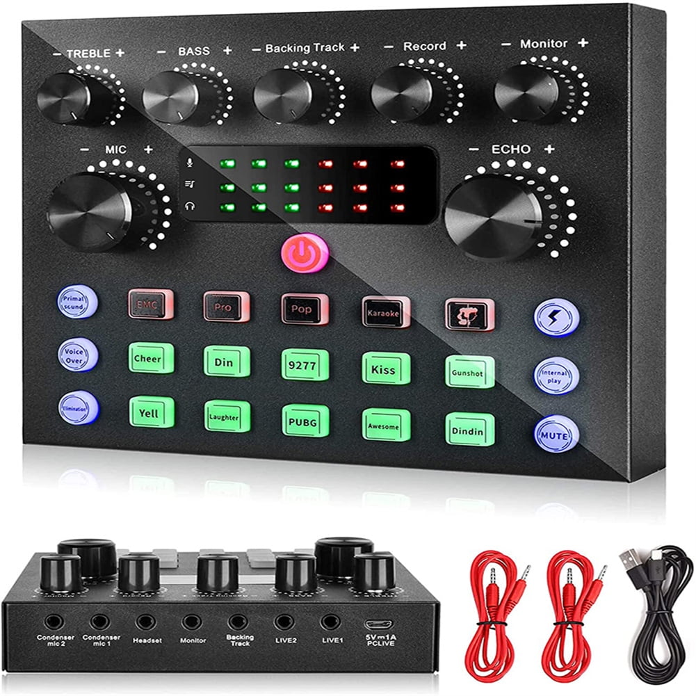 V8s Live Sound Card Set for Mixer Streaming Bluetooth Sound Effects ...