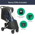 thumbnail image 3 of Colugo Compact Stroller - One Hand Fold Lightweight Stroller, Travel Stroller with Rain Cover, Backpack and Cup Holder, Navy, 3 of 7