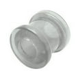 thumbnail image 3 of Pair of Clear Acrylic Ear Plugs Eyelet Tunnel - 8 Gauge to 3/4 Inch, 3 of 3