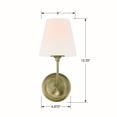 thumbnail image 5 of 2441-OP-VG Crystorama Lighting Sylvan - 1 Light Wall Mount-Vibrant Gold Finish, 5 of 10