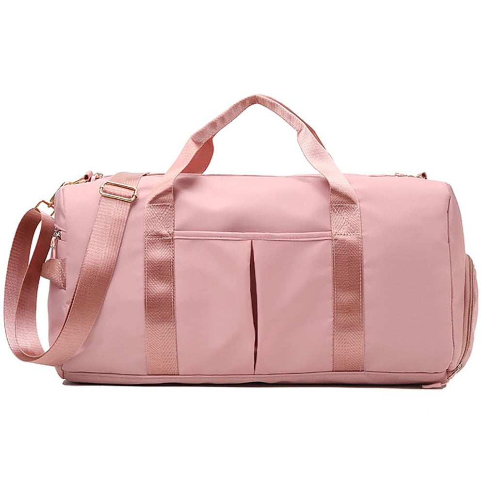 Gym Bag for Women Weekend Overnight Duffel Bag for Sports and Travel Getaway Beige Walmart