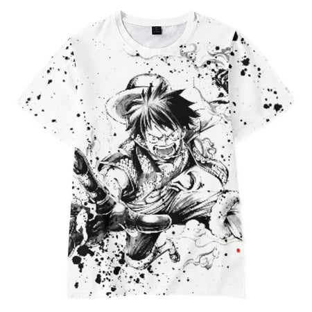 

New Anime ONE PIECE T-Shirt Uomo Cartoon Tee Apparel Lovely Cool Tshirt