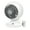 White, variant on IRIS WOOZOO Fan with Remote, Oscillating Fan, Desk Fan, Table Air Circulator, Globe Fan, Fan for Bedroom, 5 Speeds