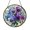 Acrylic 3.5 Inch, variant on Purple Blue Bloom Glass Suncatcher Window Decor, Decorative Floral Hanging Ornament, Calm Botanical Accent
