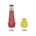 thumbnail image 4 of Unique Bargains 3 Pack 14mm Width Stainless Steel Caulk Nozzle 13.6mm Thread Connect Applicator, 4 of 6