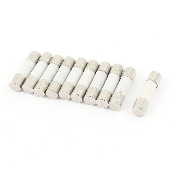 Unique Bargains 10Pcs 250V 800mA 0.8A Fast Blow Ceramic Fuses Tubes 5mm x 20mm