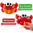 thumbnail image 4 of Crab Bath Toy. Bubble Bath Maker For The Bathtub , Blows Bubbles And Plays 24 Childrens Songs Baby, Toddler Kids Bath Toys Makes Great Gifts For Todd, 4 of 4