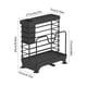 thumbnail image 3 of Estante de metal multifuncional para guardar cuchillos, soporte para tabla de cortar de encimera con jaula para palillos, organizador de montaje en pared sin taladro., 3 of 6