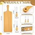 thumbnail image 3 of Bridal Shower Game Prizes Gift, Wooden Charcuterie Board Mini Cutting Board with Handle Cheese Knives Forks Set Thank You Tags with Box for Guest Party, 3 of 4