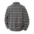 thumbnail image 6 of GrmtClth Mens Plaid Soft Corduroy Feel Plaid Jacket Long Sleeve Snap Front Loose Fit Daily Casual Outerwear Navy XL, 6 of 6