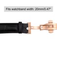 thumbnail image 5 of Folding Watch Clasp Push Button Quick Release for 20mm Leather Watchband Gold Pink, 5 of 5