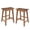 Walnut, variant on Hassch White Bar Stools Set of 2, 24.2" Counter Height Pine Wood Saddle Seat Stools with Footrests, for Dining Room, Kitchen Island, Home Pub