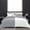 Silver/White, variant on DNG Creations 5 Piece Reversible Diamond Pattern Comforter All Season 550 GSM - Oversized King - Size ( Silver/White Colour ) 800 Threads Count, 100% Egyptian Cotton