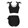 thumbnail image 6 of juhao Womens High Waisted Bikini Set 2 Piece Tummy Control Swimsuit Modest Racerback Bathing Suit with Tie Side Knot 2025, 6 of 6