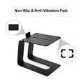 thumbnail image 4 of Ventray Home SS6 6 Desktop Speaker Stands Pair, Studio Monitor Speaker Stand for Small & Medium Bookshelf Computer Speakers, Vibration Damping Tilted Tabletop Speaker Stands, Black, 4 of 6