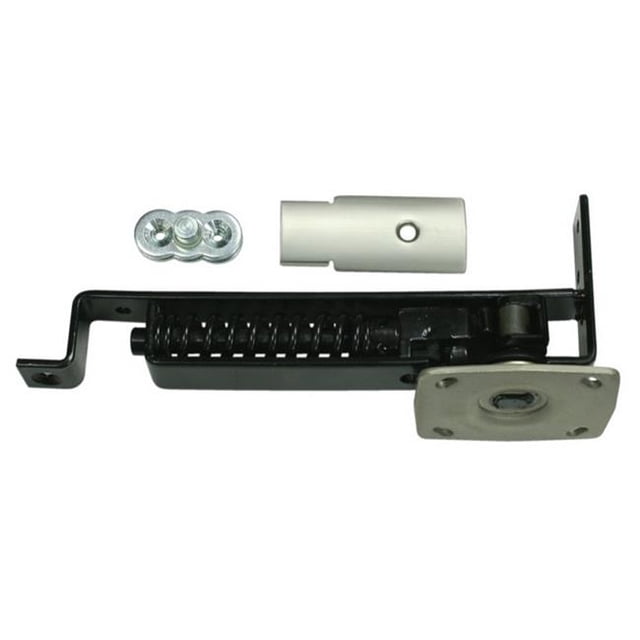 Deltana DASH95U15 Double Action Spring Hinge with Cover Plates, Satin Nickel - Solid Brass