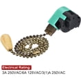 thumbnail image 3 of Cabinet Light Switch, 3-Speed Control, Hunter Compatibility, Bronzed Green, Set Of 2, With UL Approval, CSA Certification, Adjustable Chain Length, Easy Installation, 3 of 6