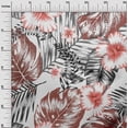 thumbnail image 3 of oneOone Coton Cambric Rouille Brun Tissu Floral & Feuilles Robe Tissu Matériel Tissu Imprimé par la Cour 42 Pouces de Large, 3 of 4