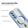 thumbnail image 3 of Allytech Wallet Case for Samsung Galaxy S23 with Card Slots & Lens Protector, Compatible with MagSafe, Slim Shockproof Anti-Scratch Clear Back Panel [RFID Blocking] Case - Blue, 3 of 8