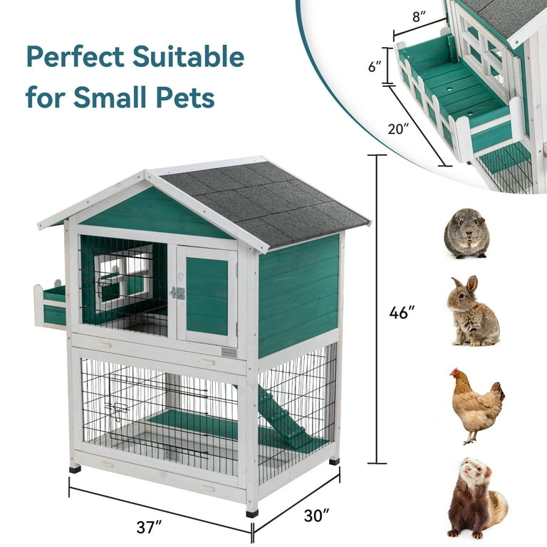 2 top bunny cage