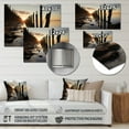 thumbnail image 4 of Designart "Pier Reflections Beach Photo I" Nautical & Beach Metal Wall Art Prints, 4 of 5
