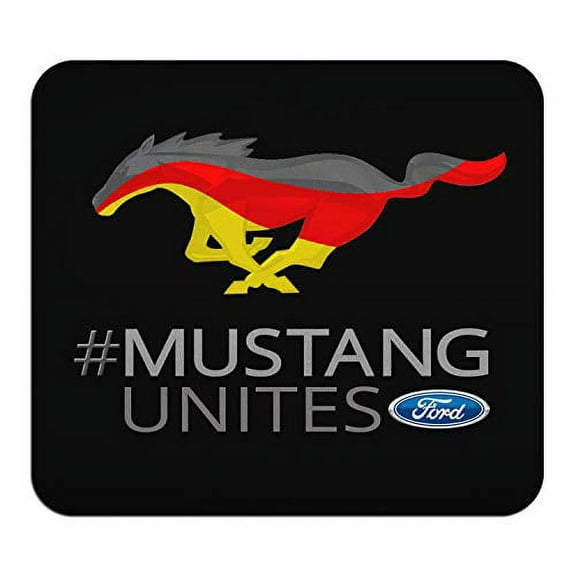 Ford Mustang Unites German Flag Graphic PC Mouse Pad for Gaming and Office