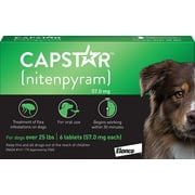 Angle View: Capstar Fast-Acting Oral Flea Treatment for Dogs
