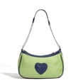 thumbnail image 2 of Shoulder Handbag Vintage Style Green Embroidery Patterns Handbags for Women Daily Use, 2 of 9