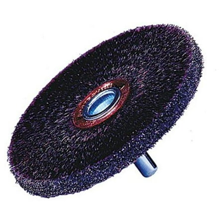 

Polyflex® Stem-Mounted Conflex Brush 3 in D X 1/4 in W .0118 Steel 20 000 Rpm