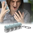 thumbnail image 2 of BAELLERT 4-Buttons Keycap Fidget Toy with Sound Light Portable Stress Relief Mechanical Keyboard Keycap Clicking Sensory Toy Keychain Pendant Kids Adults Gift, 2 of 8