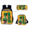 thumbnail image 4 of My World Minecraft Backpack Youth Men and Women Backpack,11,Backpack three-piece set, 4 of 6