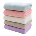 thumbnail image 2 of AUQ 10Pcs Face Towels Superior Water-Soaking Ability Face Wash Cloth Well-Sewn Edge Finish Quick Dry Towel Purple, 2 of 5