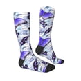 thumbnail image 3 of Daiia Sports Socks Butterflies Printed Novelty Crew Socks for Men Women Knee High Socks Cotton Socks Soft & Breathable Support Unisex Socks, 3 of 9