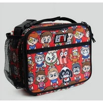 FGTeeV FGTV Lunch Zippered Bag Lunch Box - Red and Black