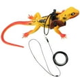 thumbnail image 2 of Adjustable Bearded Dragon Harness Leash, 3 Size Adjustable Leather Outdoor Harness Leash, 2 of 4