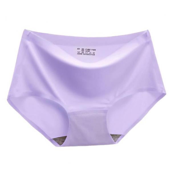 Mujeres Bragas Transpirables Cintura Media Ropa Interior Causal Bragas Lencería Púrpura Sunnimix bragas sin costuras para mujer