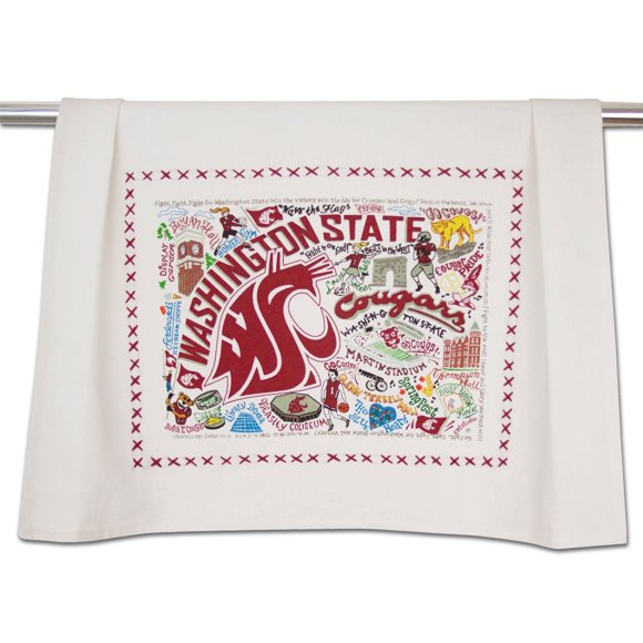 Catstudio Toalla De Mano De La Universidad Estatal De Washington Cougars – Toallas De Cocina Universitarias Para Los Fans Del Estado De Washington Para El Día Del Juego De Graduación, Estudiantes Y Ex