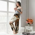 thumbnail image 5 of Salouo Rustic Cow Butterflies Champagne Print Women's Pajama Pants Casual Loose Sweatpants PJs Flowy Pants Drawstring Palazzo for Women Wide Leg Pants Lounge Pajama -Small, 5 of 8