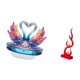 thumbnail image 5 of Escultura De Cisne Acrílico Para Centro De Mesa Y Figura Abstracta De Llama De Resina, Decoración Moderna Para Estantería De Oficina Como Regalo De San Valentín., 5 of 8