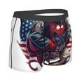thumbnail image 4 of Haiem Cool Patriotic Buffalo Cowboy Men's Boxer Briefs, Every Day Comfort Stretch Cotton Moisture-Wicking Underwear-Large, 4 of 8