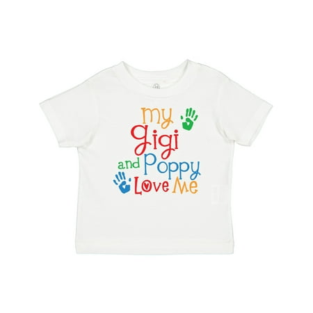 

Inktastic My Gigi and Poppy Love Me Gift Baby Boy or Baby Girl T-Shirt